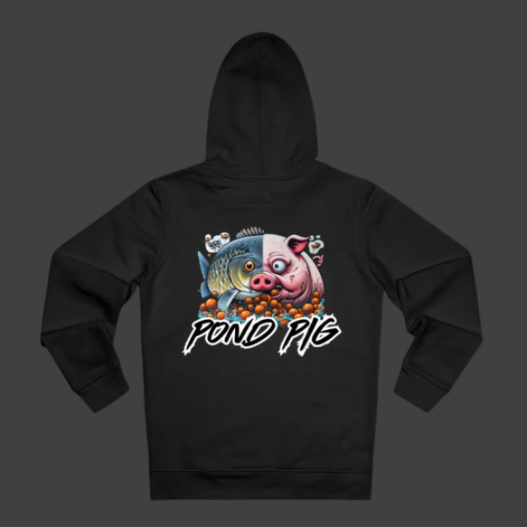 black carp fishing hoodie