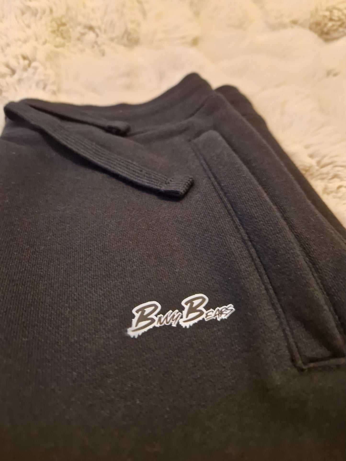 black carp fishing joggers with zip pockets