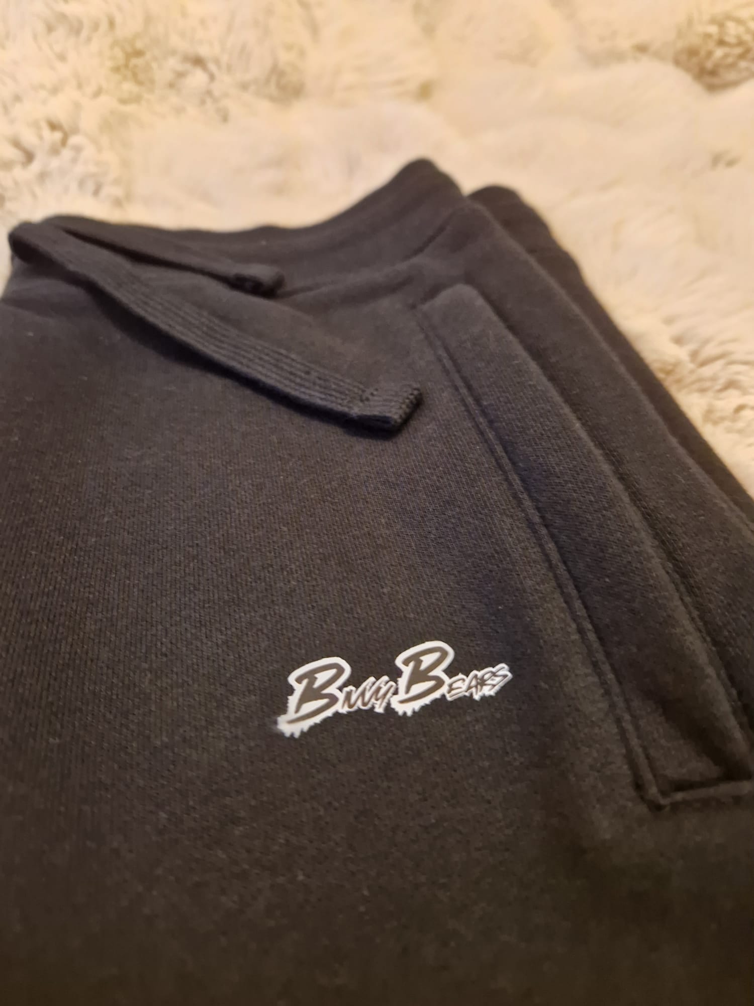 black carp fishing joggers with zip pockets